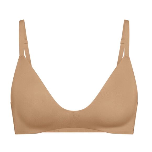 Skims Wireless Form T-Shirt Demi Bra Ochre - Picture 2 of 6